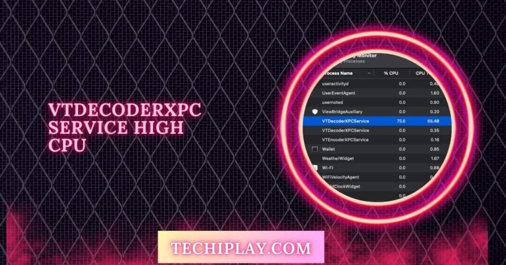 Vtdecoderxpcservice High CPU